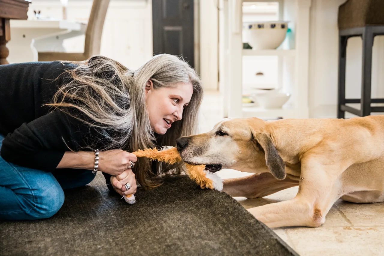 Krista with her Great Dane