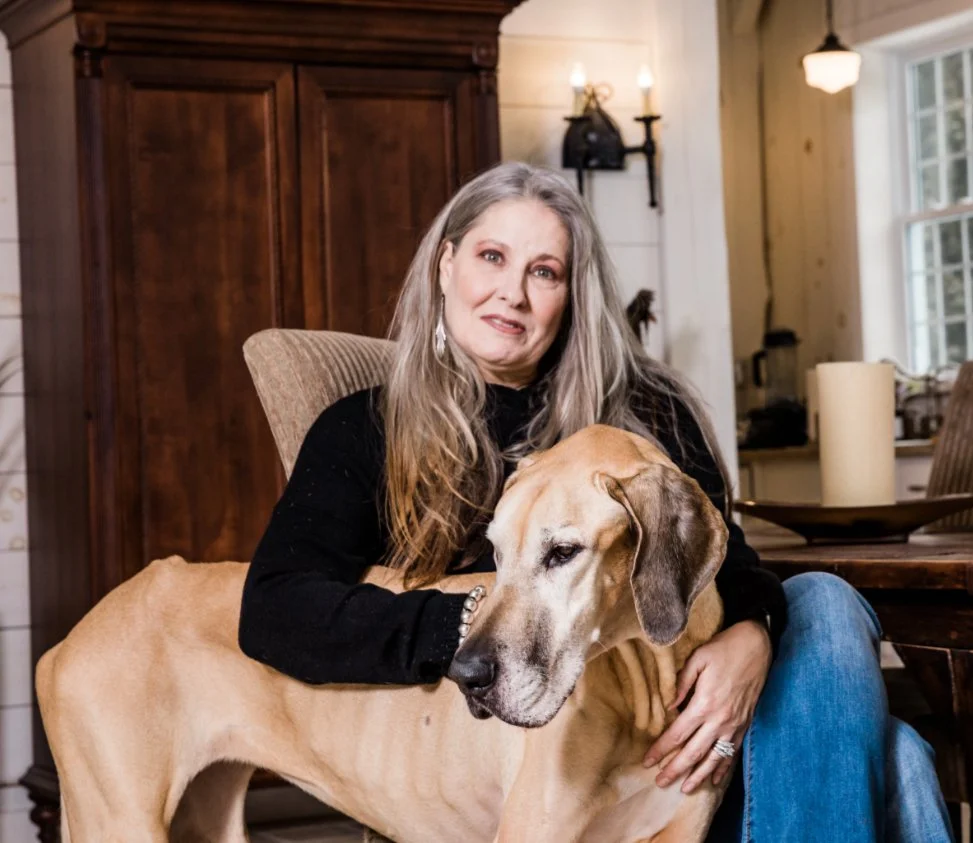 Krista with her Great Dane