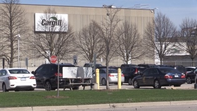 Cargill plant in London, Ontario. Photo: CTV News
